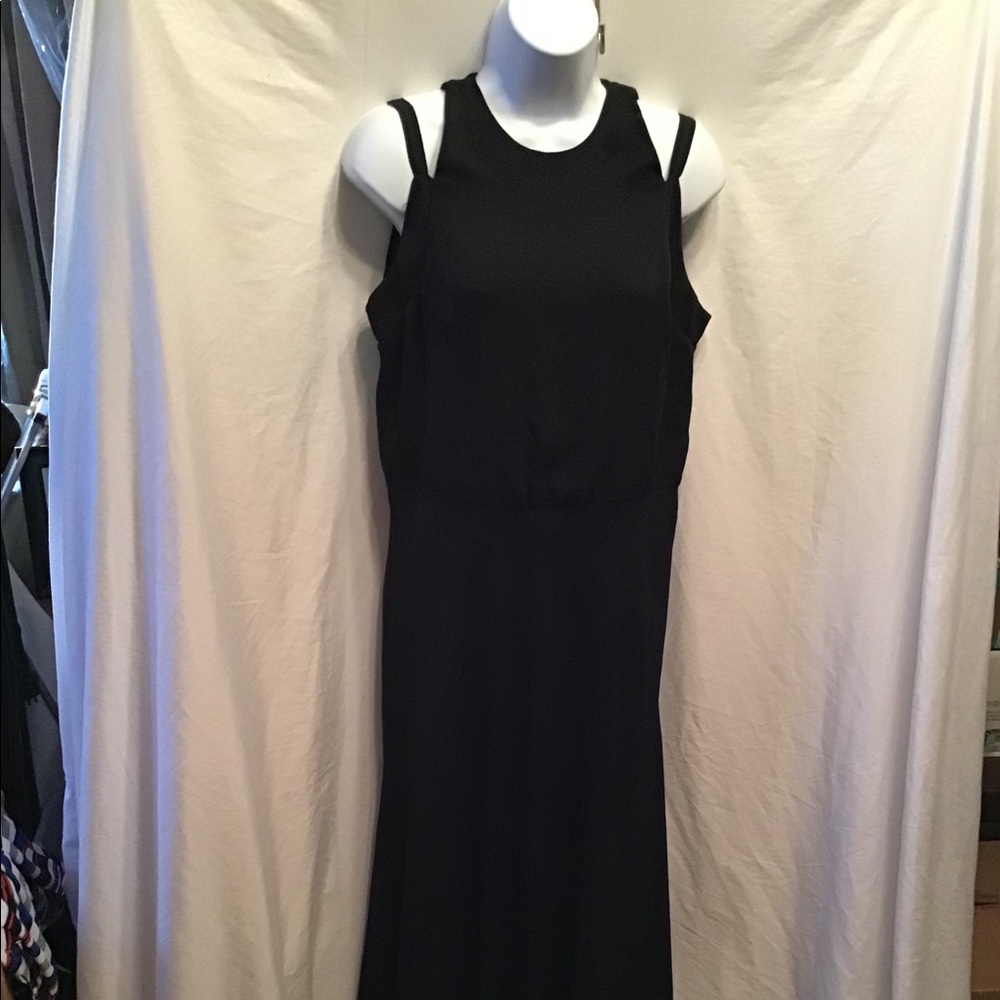 Taylor beautiful black floor length dressy dress